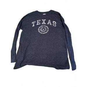 MENS MEDIUM T SHIRT THE STATE OF TEXAS‎   LONG SLEEVE